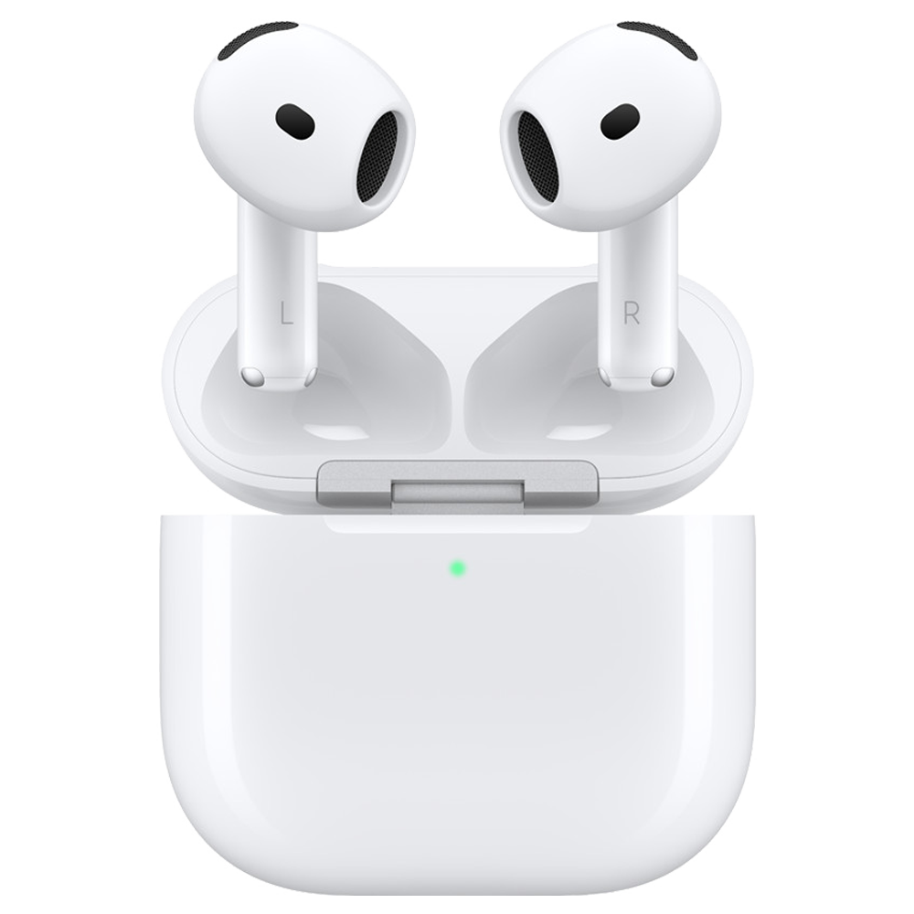 Apple公式のアクティブノイズキャンセリング搭載AirPods 4と充電ケース