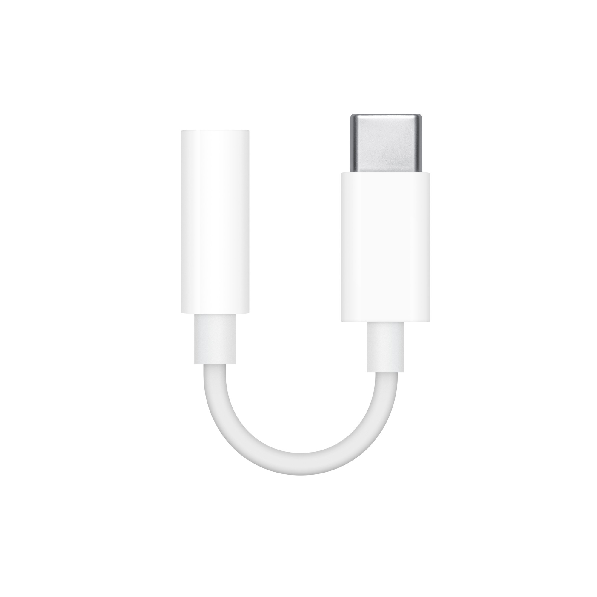 両端を並べた外観。USB-Cプラグ側とヘッドフォンジャック側の違い（画像：Apple）