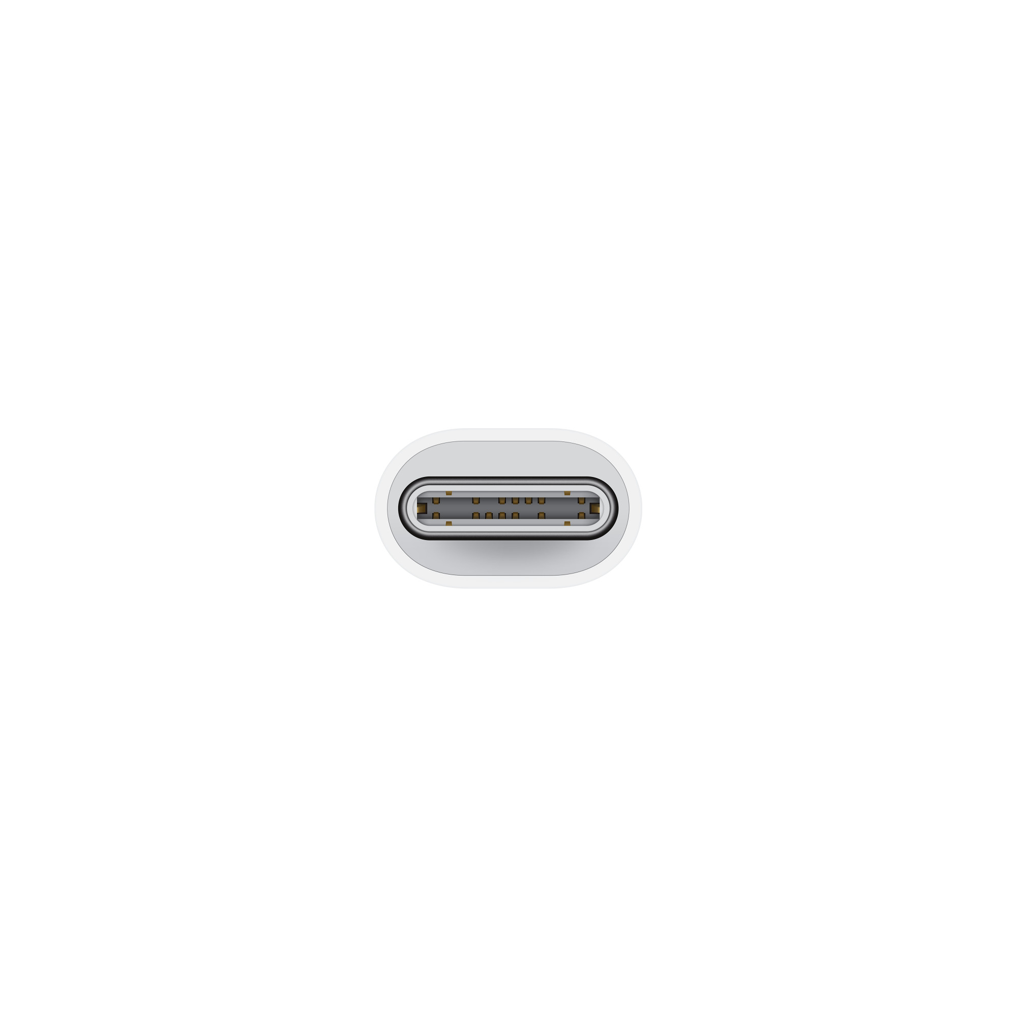 USB-C端末へ差すプラグの正面。Lightningプラグではない(画像:Apple)