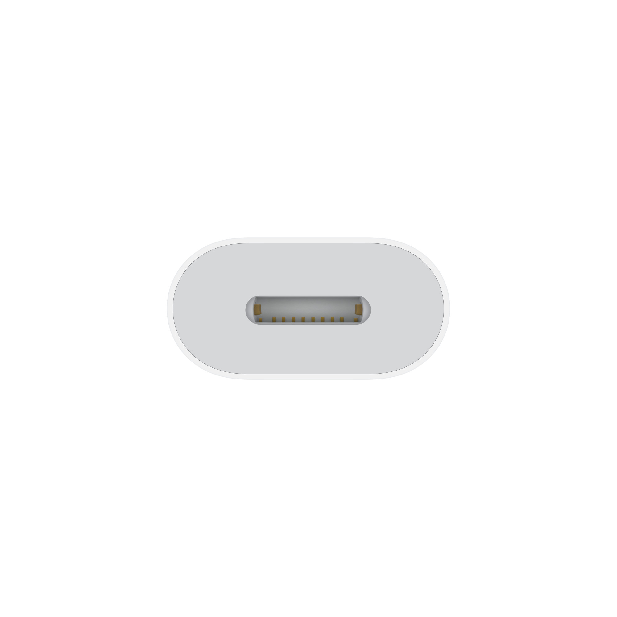 Lightningアクセサリを受ける差込口の正面(画像:Apple)