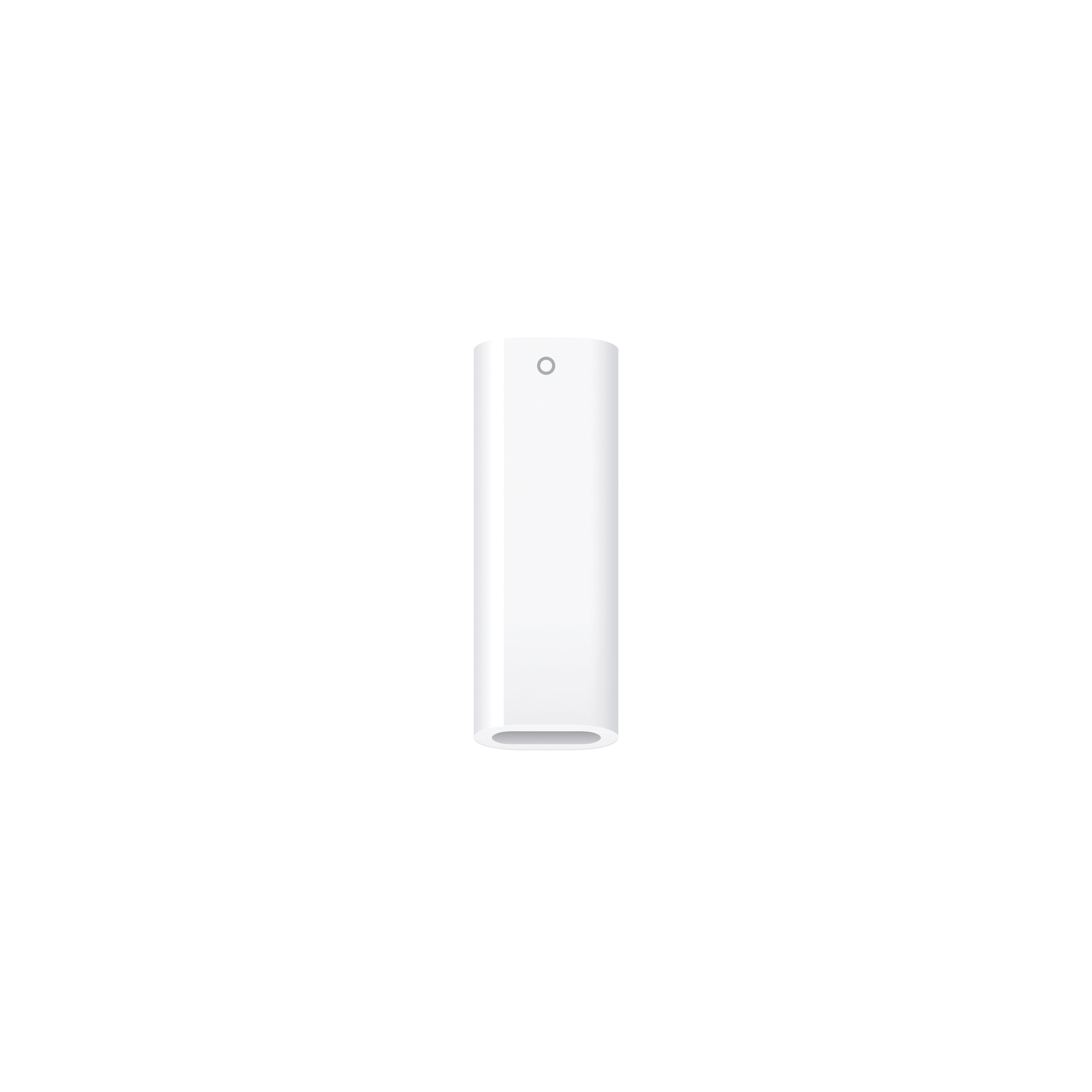 USB-C - Apple PencilアダプタMWML3FE/Aの全体。片側の開口部と識別マークが見える(画像:Apple)