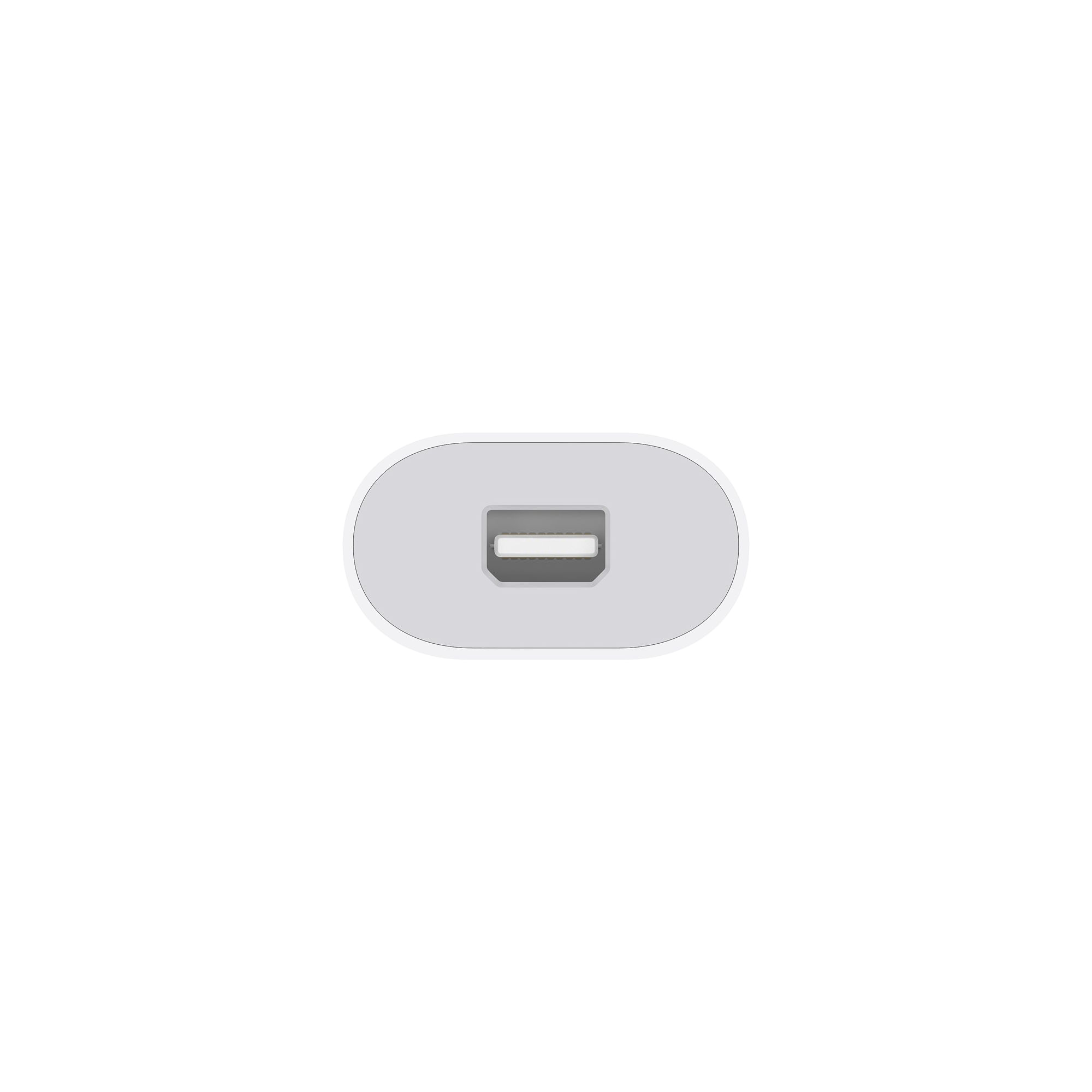 Thunderbolt 2側ポートの近接写真。Mini DisplayPortと形状が似ていても用途は異なる（画像：Apple）