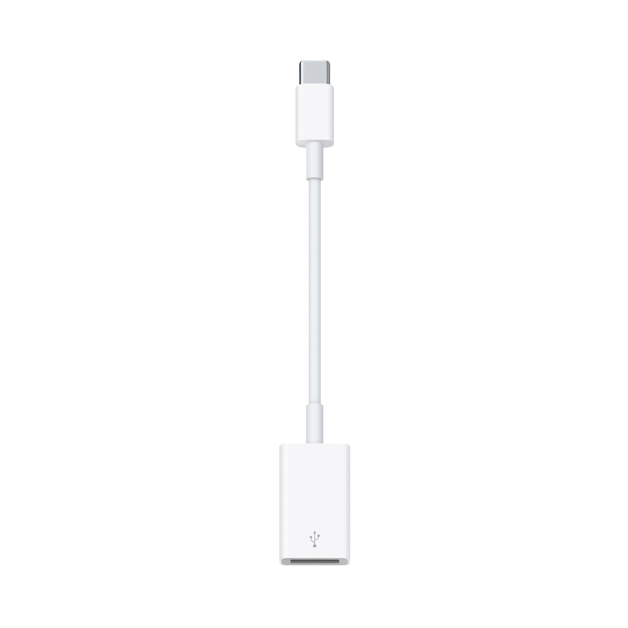 USB-C - USBアダプタ全体。USB-CプラグとUSB-A差込口が短いケーブルでつながる（画像：Apple）