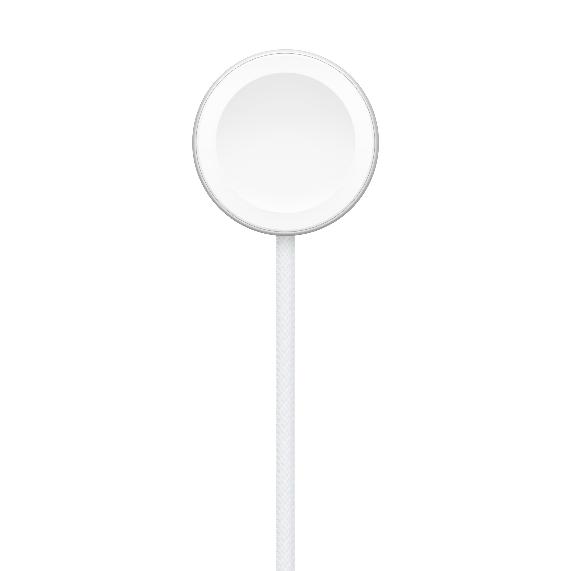Apple Watchの裏蓋へ向ける磁気充電部。周囲の金属部分が見える（画像：Apple）