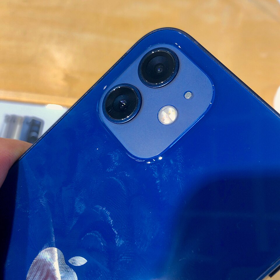 展示されていたiPhone 12の背面カメラ