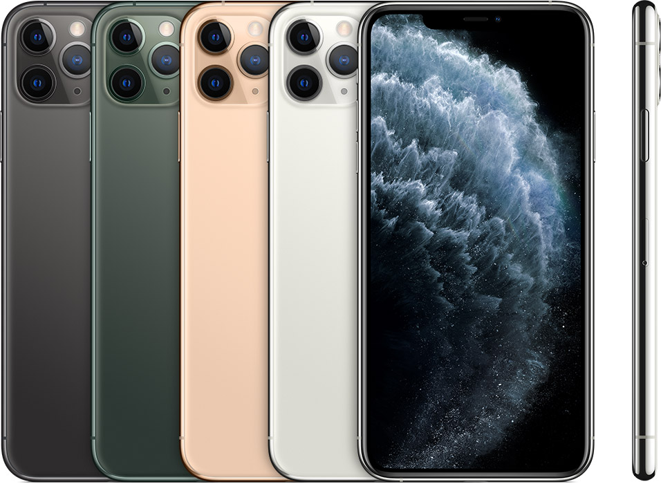 Apple公式のiPhone 11 Pro Max各色の外観