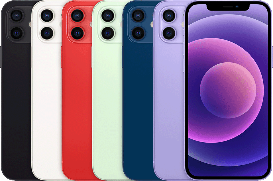 Apple公式のiPhone 12各色の外観