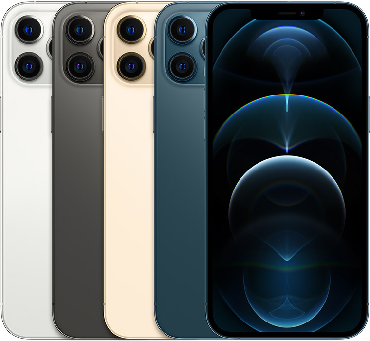 Apple公式のiPhone 12 Pro Max各色の外観