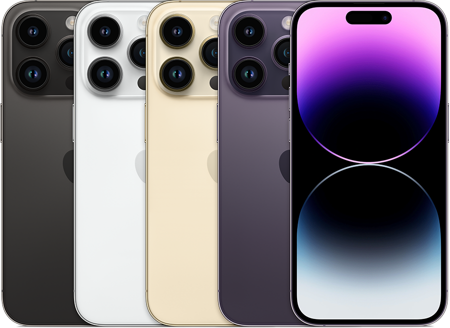 Apple公式のiPhone 14 Pro各色の外観