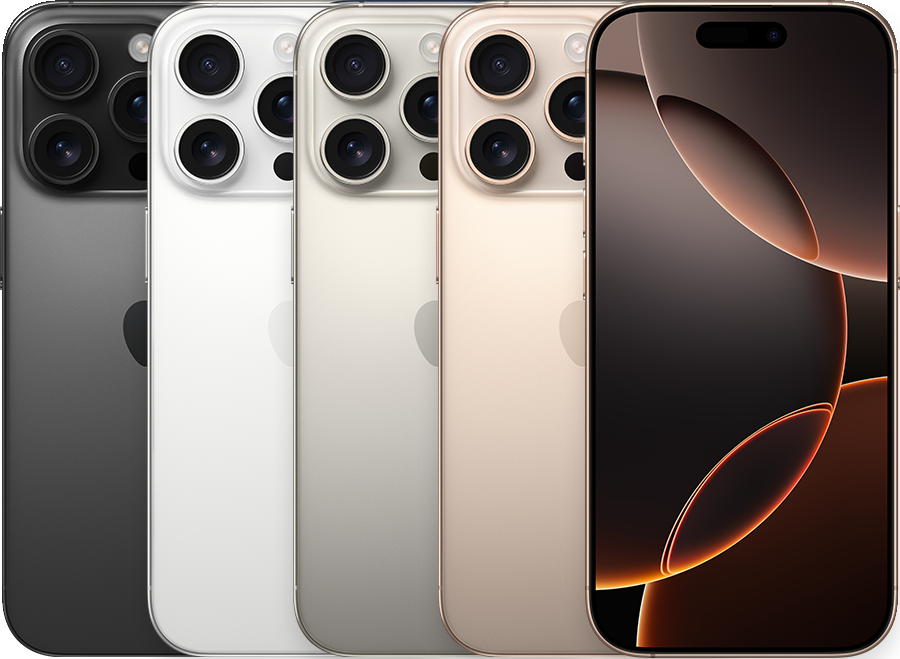 Apple公式のiPhone 16 Pro各色の外観